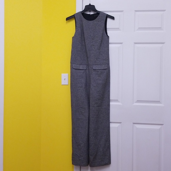 Zara Trafaluc gray black lined jumpsuit - Picture 8 of 8